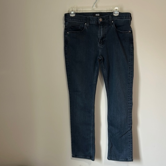 PAIGE Federal Daxton Dark Wash Straight Leg Jeans Mens Size 32 - Picture 2 of 11